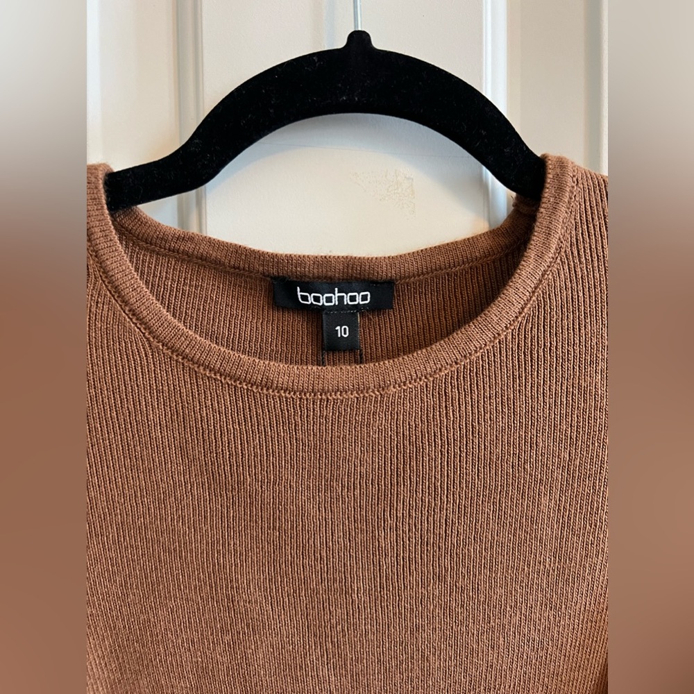 BOOHOO | Sleeveless knit dress with adjustable ruching NWT - Picture 6 of 7